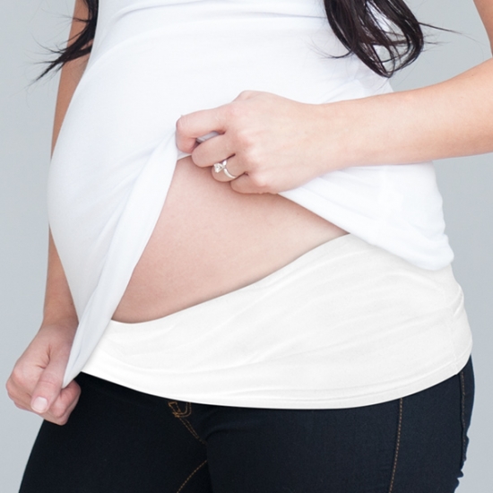 White Maternity Band